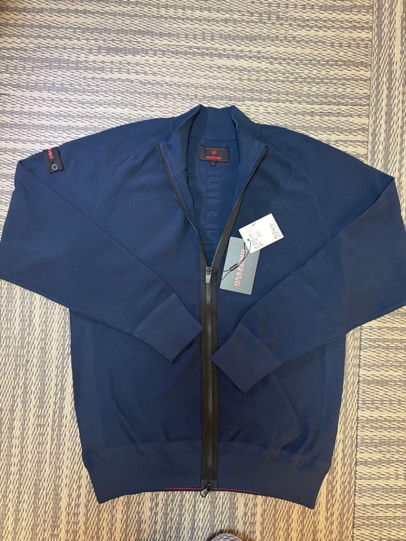 BRIEFING ネイビー ジップアップジャケット L
