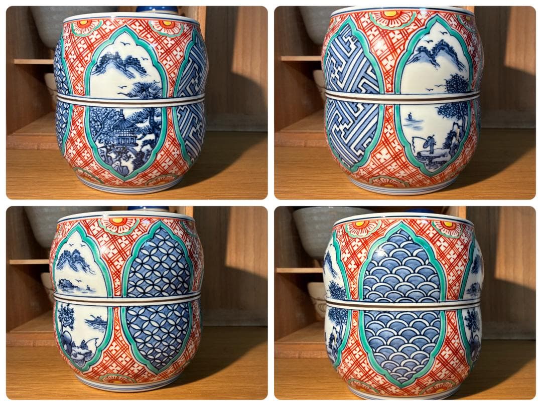 067 茶道具セット 陶器製茶碗と木箱付き