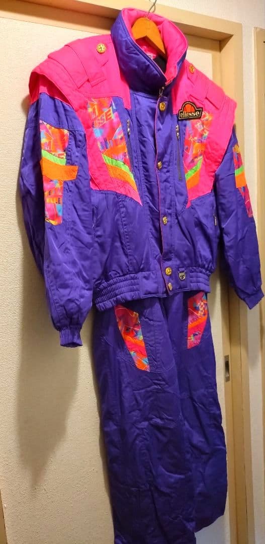 ellesse エレッセ スキーウエアセット レトロ 希少 Mサイズ