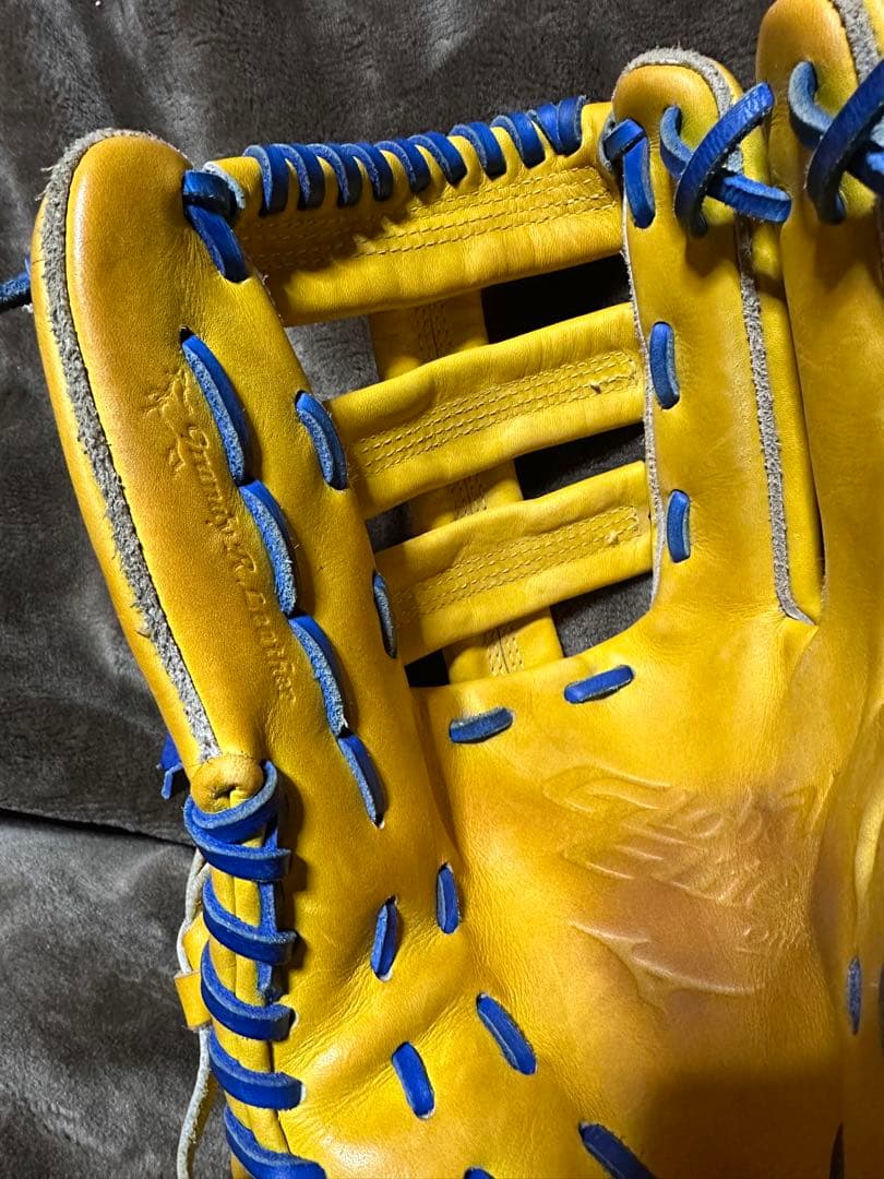 【中古】ミズノ　グローバルエリート　オーダー　一般外野手用　刺繍あり