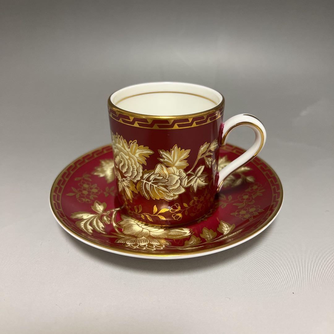 ウェッジウッド トンキン ルビー デミタスカップ＆ソーサー ②