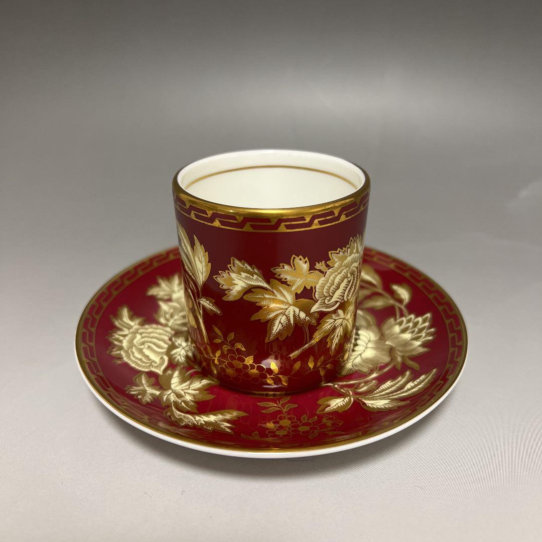 ウェッジウッド トンキン ルビー デミタスカップ＆ソーサー ②