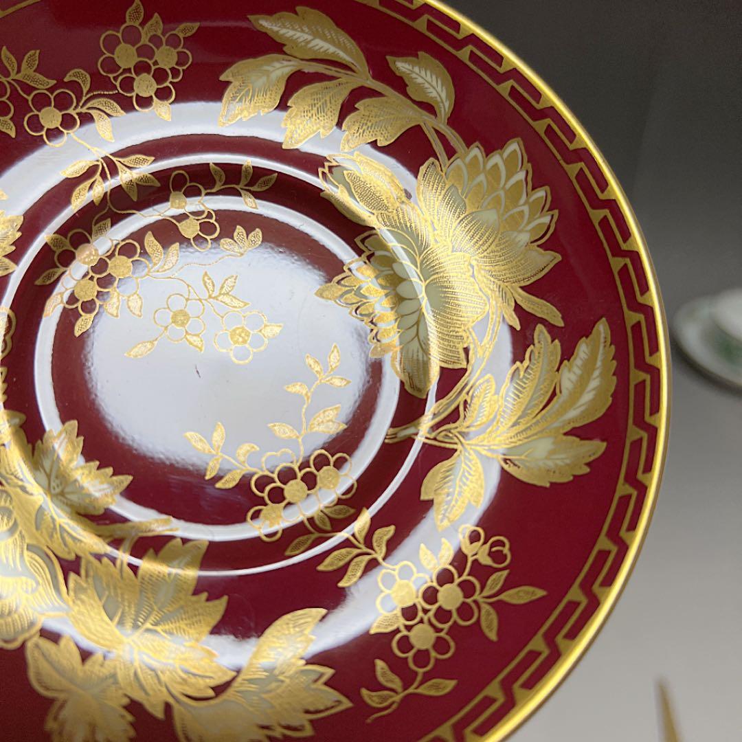 ウェッジウッド トンキン ルビー デミタスカップ＆ソーサー ②