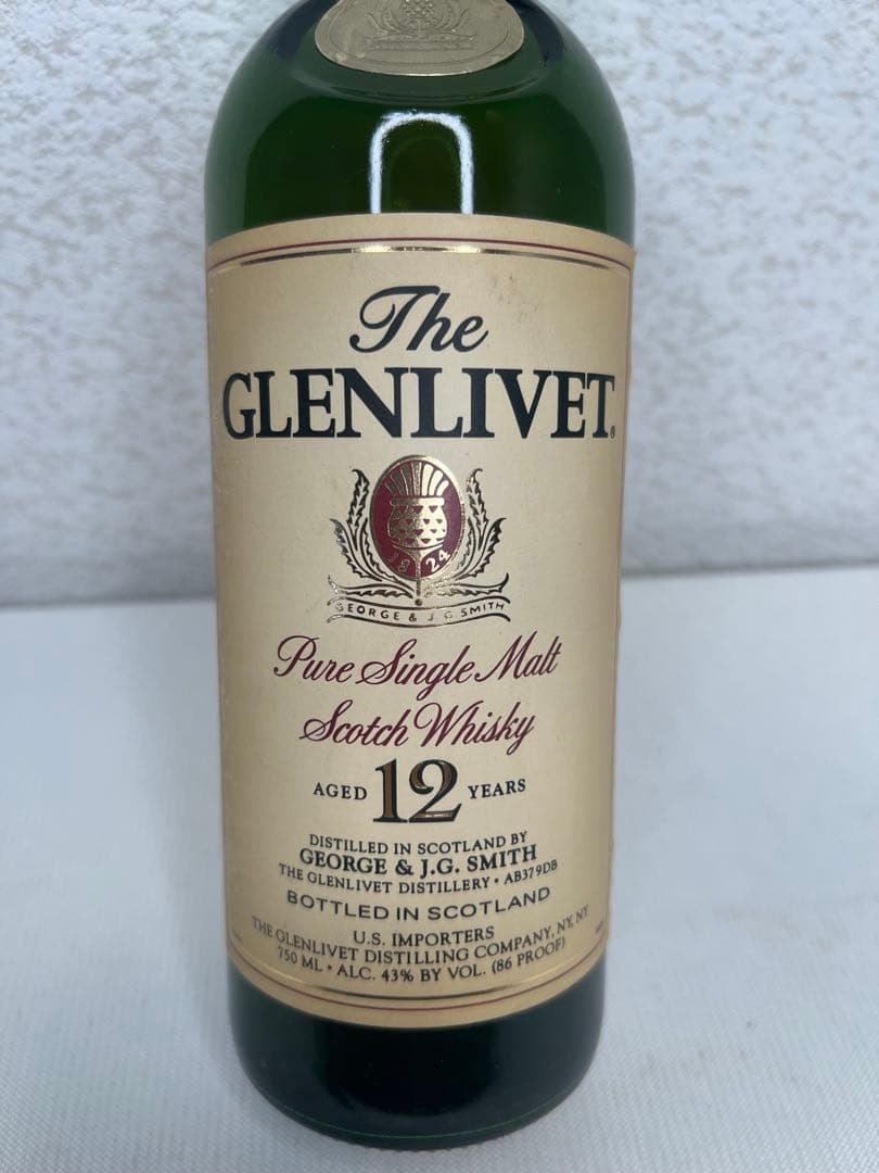 希少 未開栓 The GLENLIVET ザ グレンリヴェット 12年 旧ボトル
