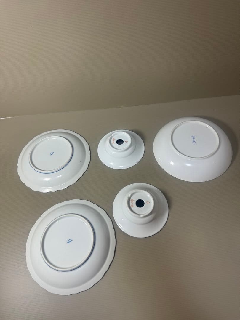 2115 深川製磁　まとめ売り　皿　5客