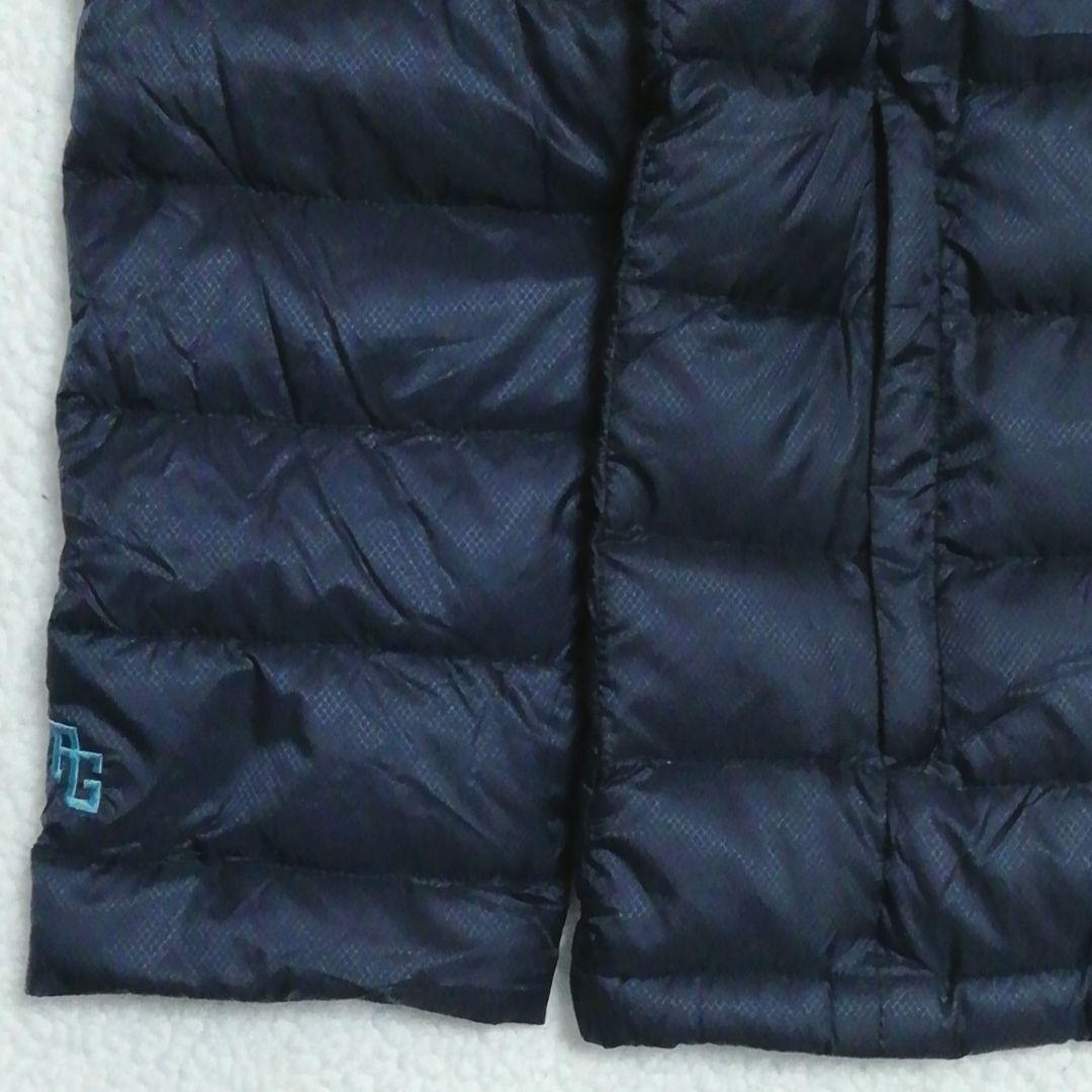 美品パーリーゲイツ 刺繍2wayダウンジャケット(6)Wジップ ダークネイビー色
