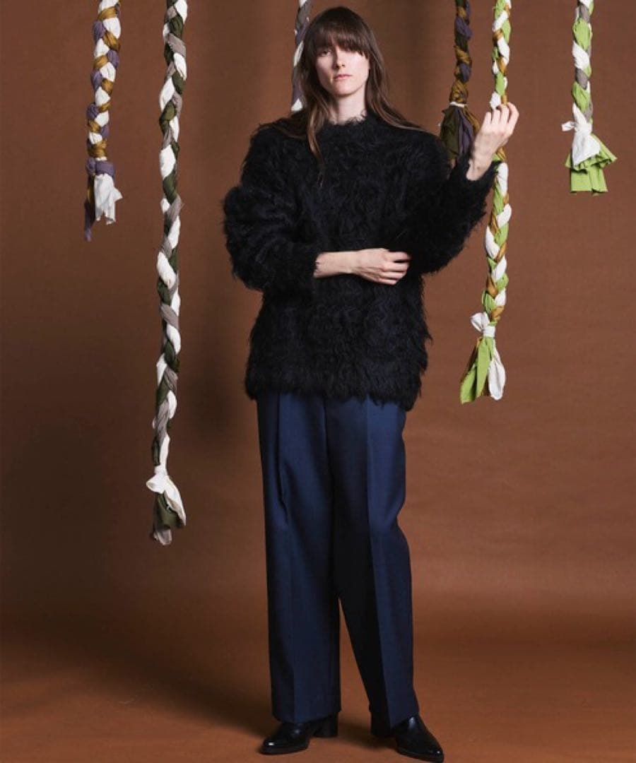 メンズウェア PrimeOver Shaggy Crew Neck Knit Pullover