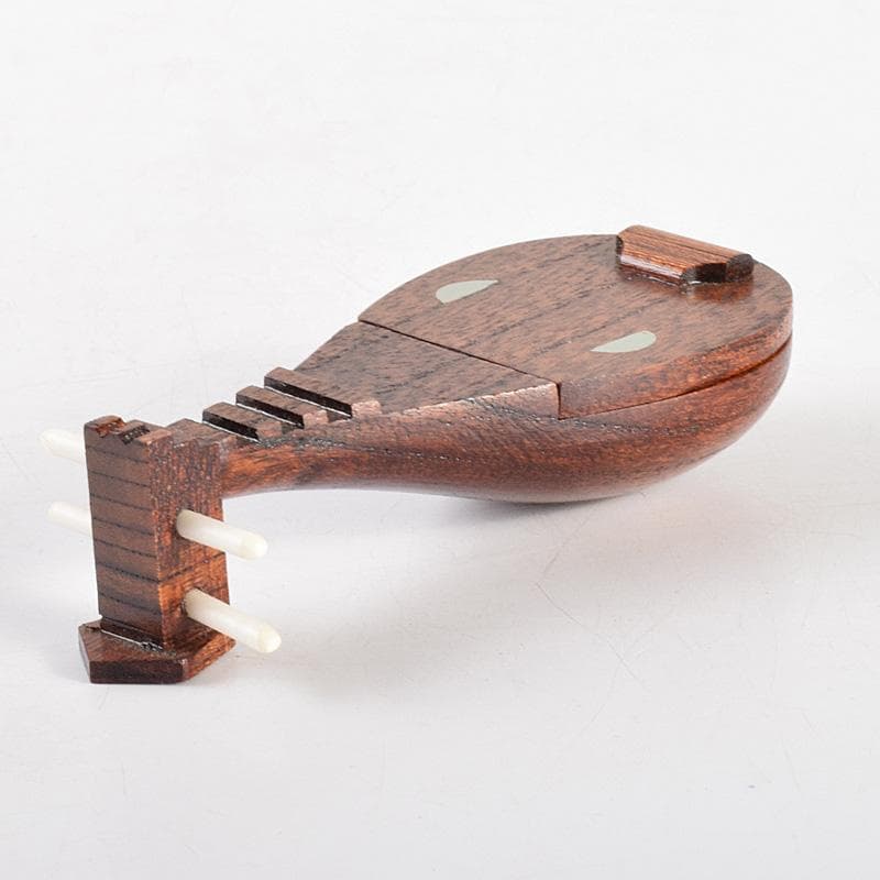 茶道具　中林星山　内金塗　琵琶香合　共箱　M　R5016