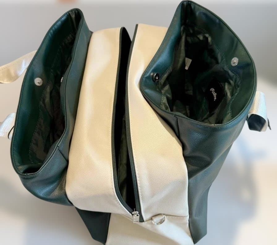 Malbon ゴルフ ウェアバッグ2層式大容量PUレザー防水シューズ収納付き ✨