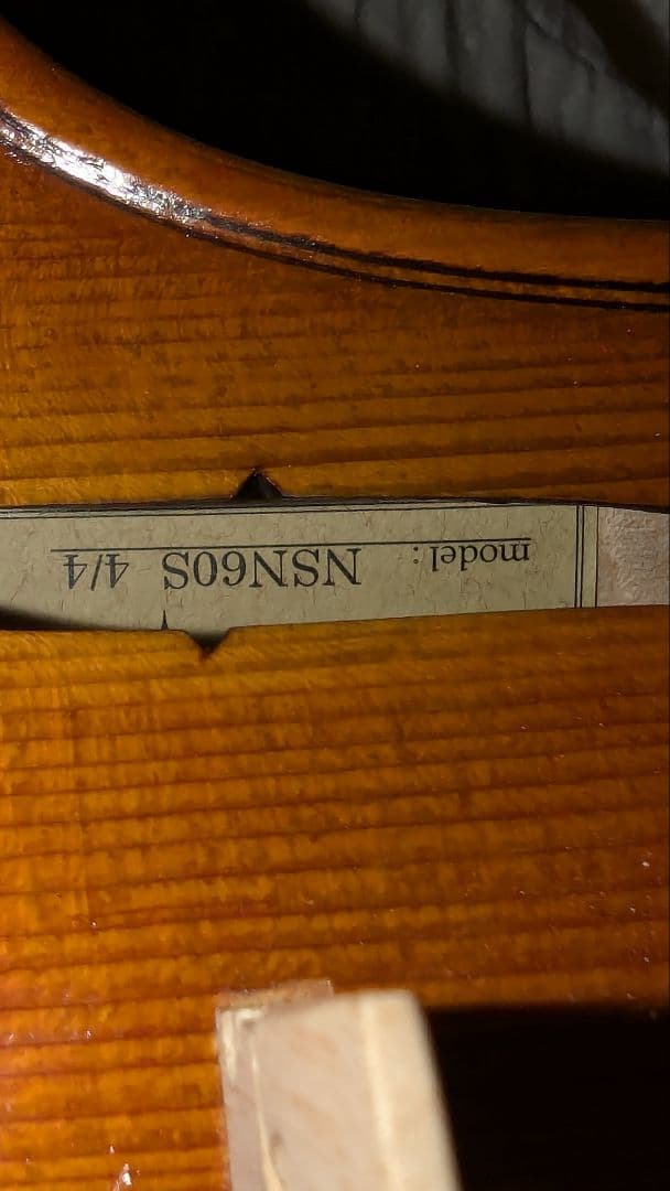 ニコロサンティ NSN60S バイオリン　4/4 美品　弓、ケース、松脂、肩当付