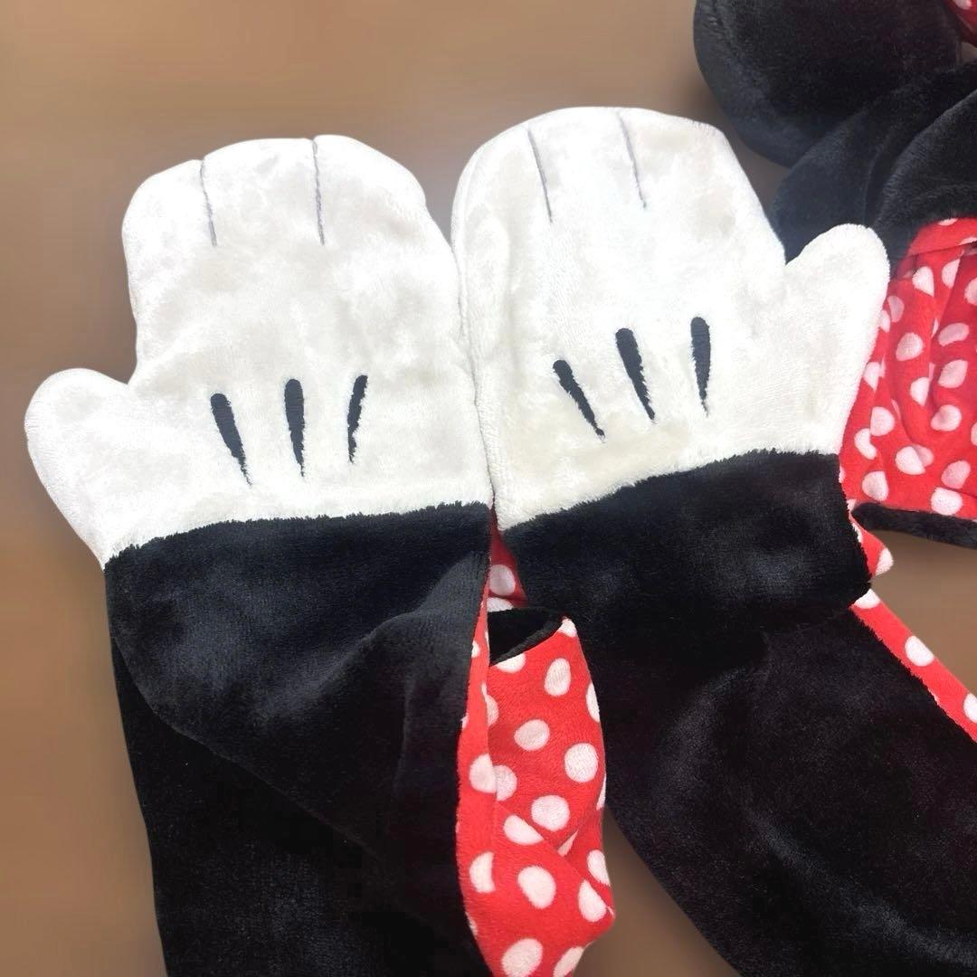 ディズニー　ミニーちゃんマフラーキャップ