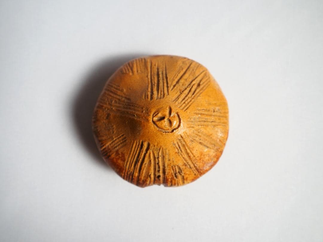 楽山焼（出雲焼）11代長岡住右衛門空権造『香合』（共箱）