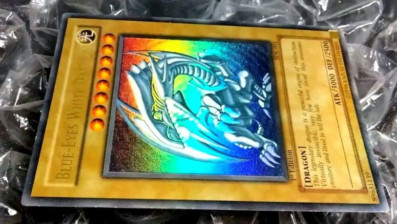 秘蔵 特濃 glossy ホイル エラー 1st 遊戯王 ブルーアイズ 初期