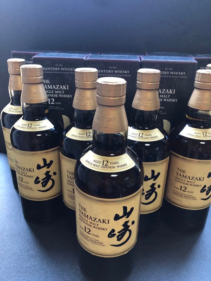 大放出!!完品箱付き 山崎 12年 シングルモルトウイスキー8本