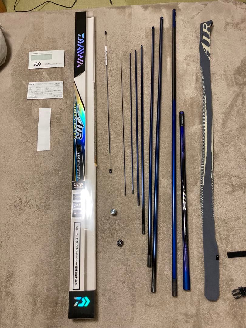 DAIWA 銀影AIR SHORT LIMITED T 77M 鮎竿 おまけ付き