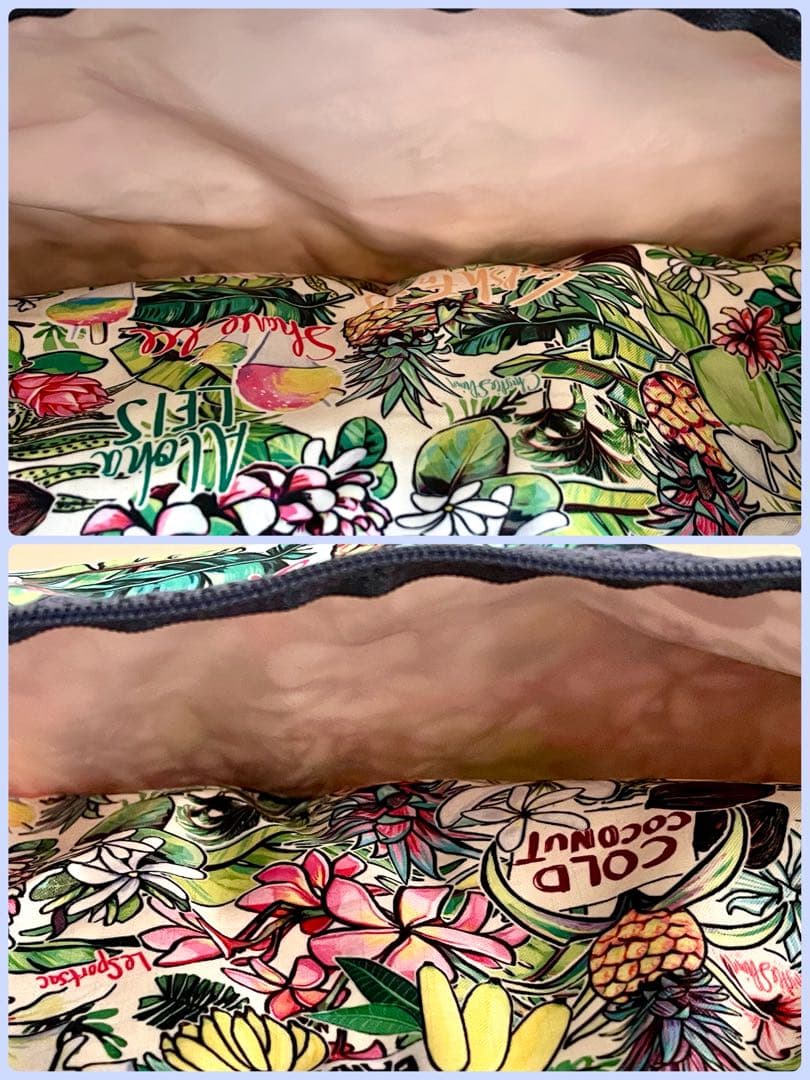 ハワイ限定　クリスティシン.コラボ　アロハマーケット柄　ラージボストンバッグ