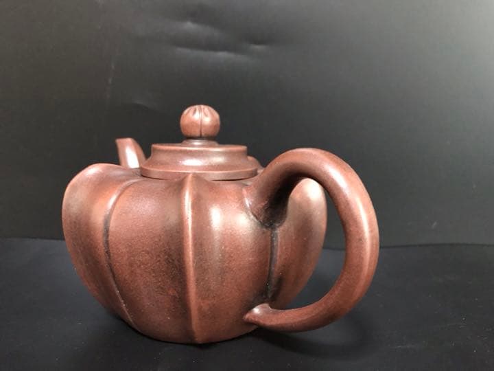 骨董 宜興朱泥急須 八三老人邵盤珍製