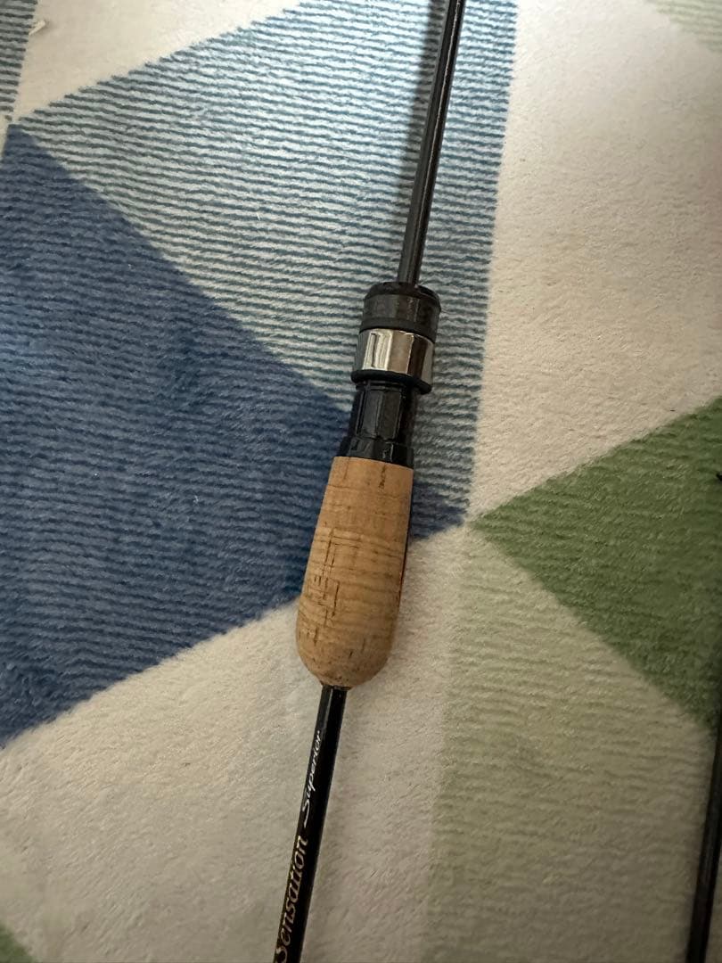 ルアーロッド コルクハンドル ガイド付き