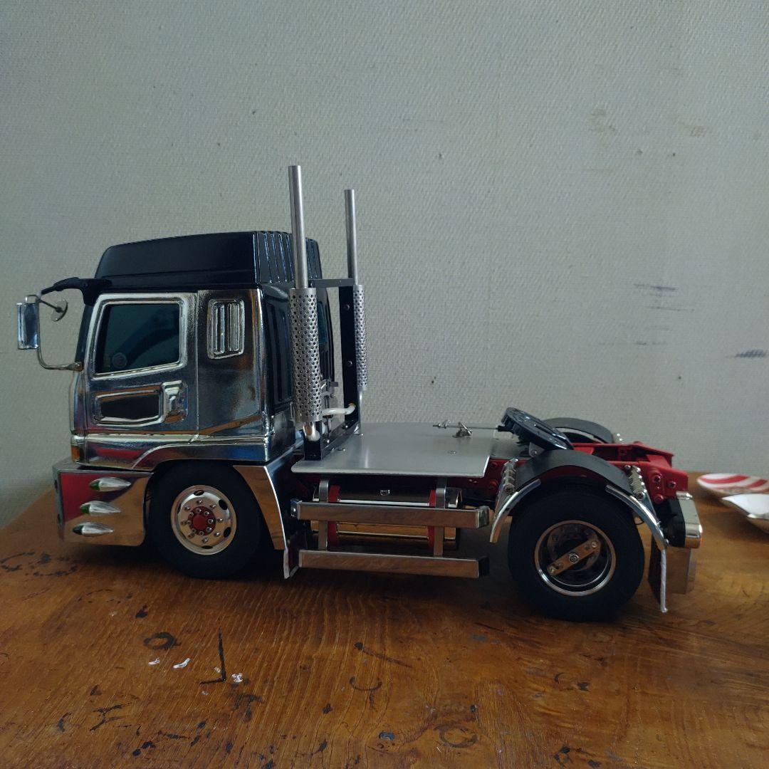 タミヤ1/14トレーラーヘッドデコトラムネトラキャビン