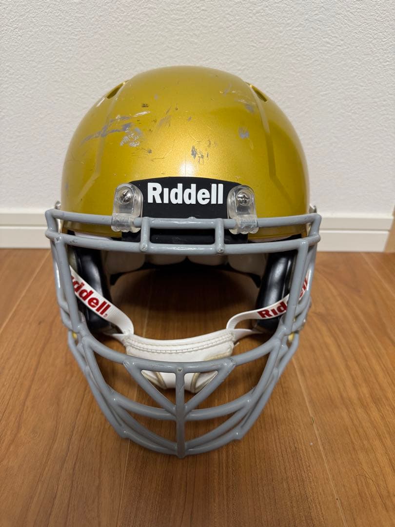 Riddell ゴールド アメリカンフットボールヘルメット