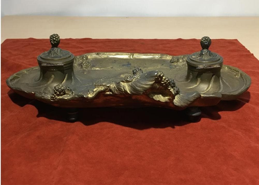 フランス   Marionnet アール・ヌーヴォー 果実文トレー