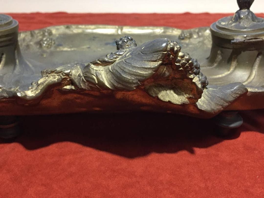 フランス   Marionnet アール・ヌーヴォー 果実文トレー