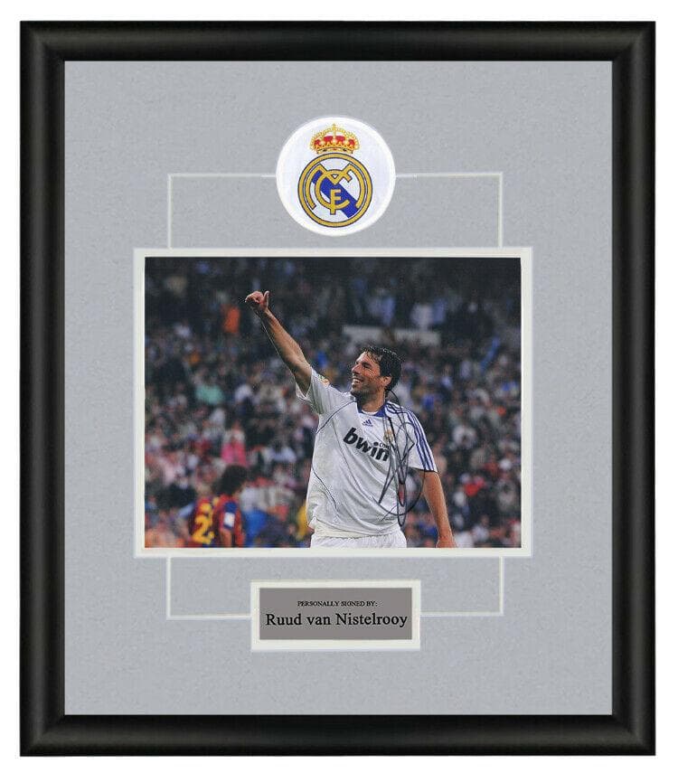 直筆サイン入り写真 ルートファンニステルローイ レアルマドリード SA鑑定済