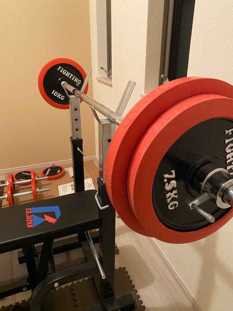 FIGHTING バーベルセット フラットベンチ　引き取りのみ
