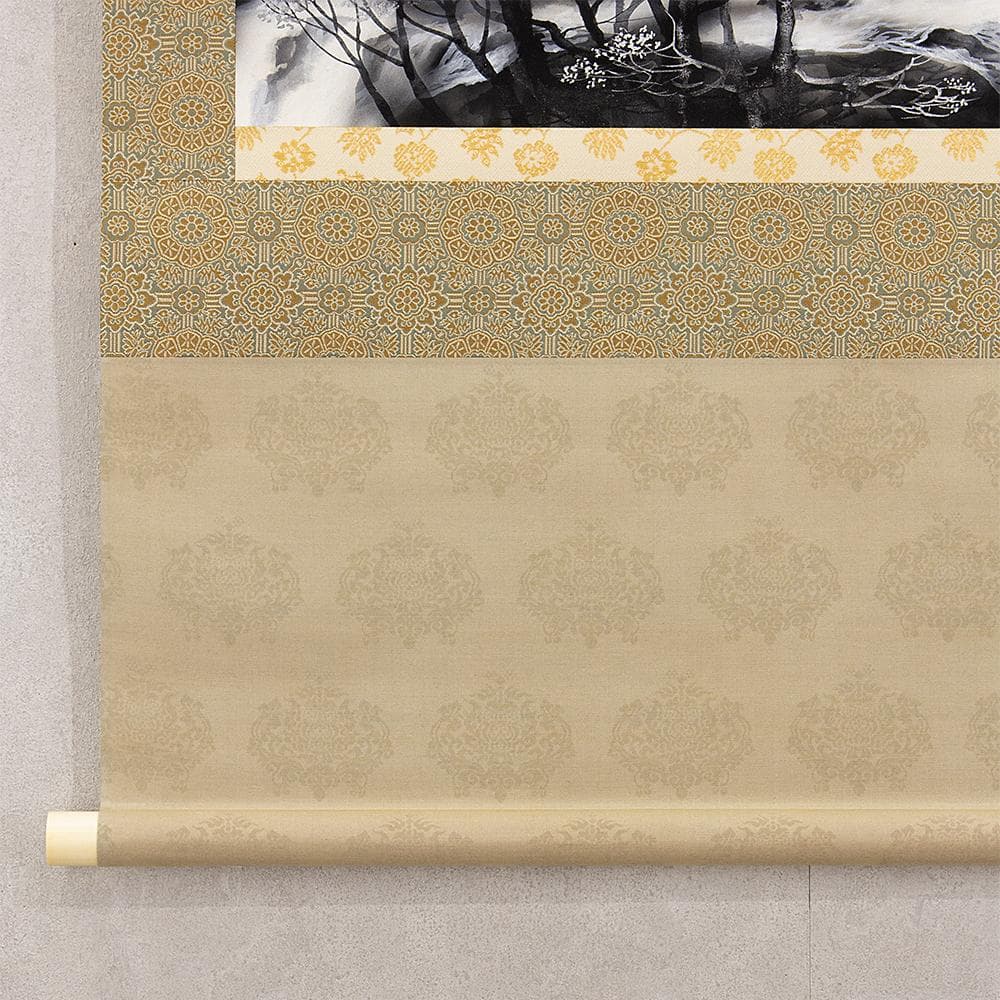 掛軸 横幅 吉村醇三郎「渓」共箱 伊東深水・奥田元宋に師事