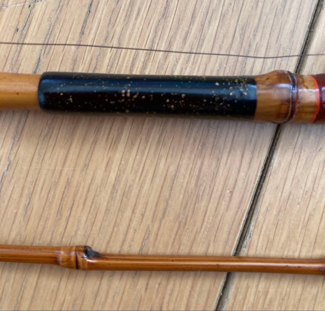 最終　江戸和竿　実釣未使用・完品　ハゼ用水雷竿　東作一門　寿代作　2継　93ｃｍ