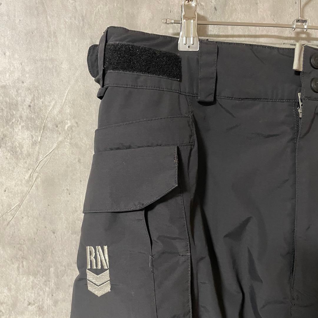 burtonバートンスキーパンツスノーボードウェアズボン下黒ブラック刺繍ロゴ希少