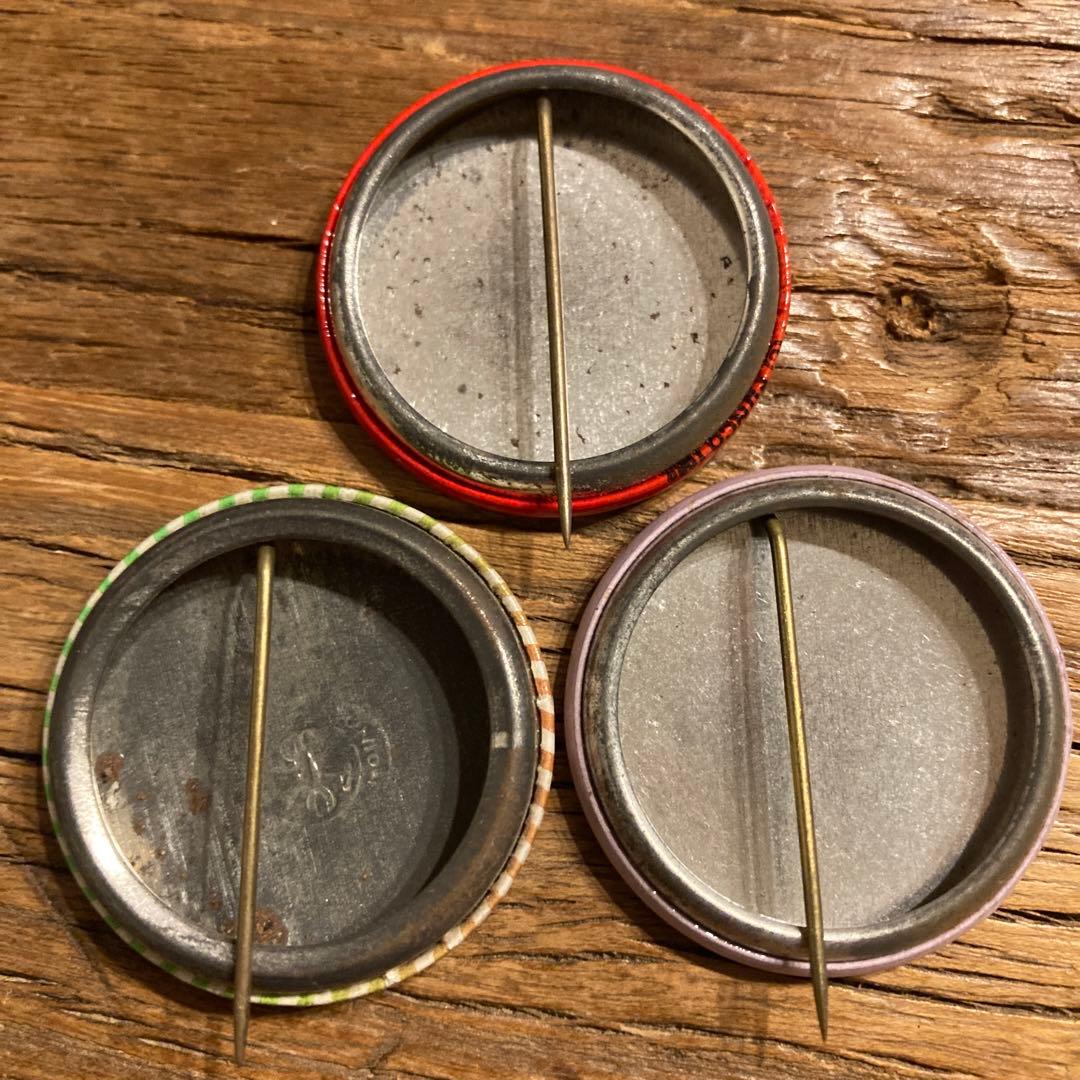 60's ヴィンテージ　缶バッジ　スヌーピー　ハピネス　レッドバロン　ヒッピー