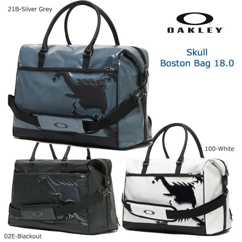新品 OAKLEY オークリー スカル ボストンバッグ ホワイト