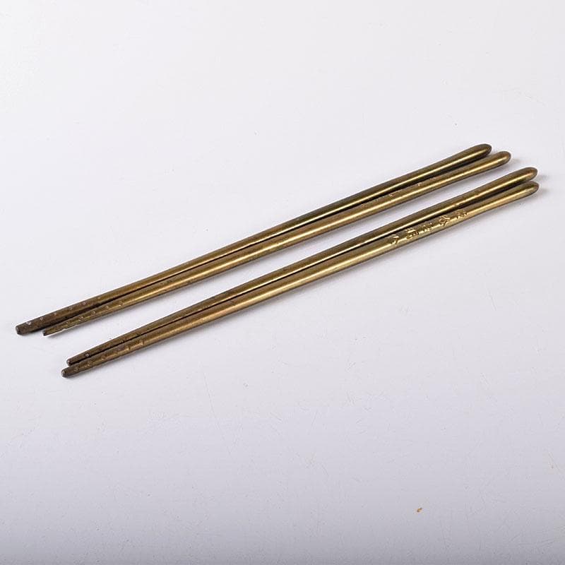 姫路名産　銅製　明珍火箸　香箸　2点まとめて　時代箱　C　7560