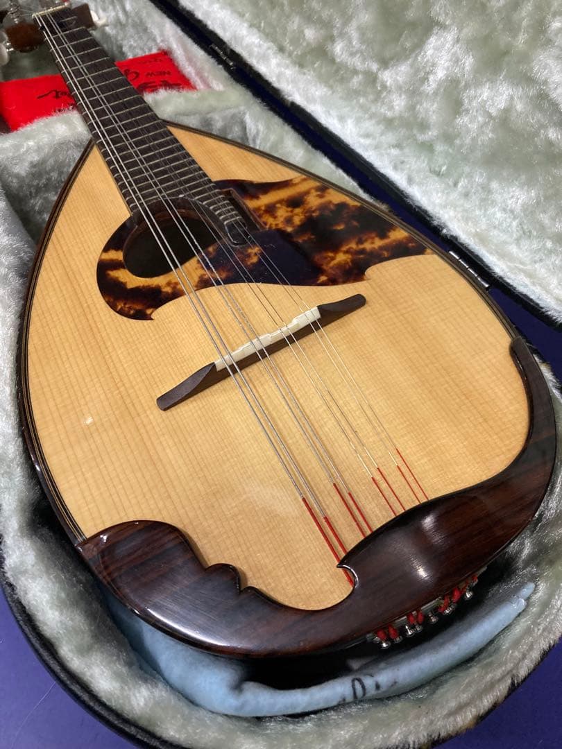 I）美品 落合忠男 手工 マンドリン Ｍ４ 2001年 ハードケース付