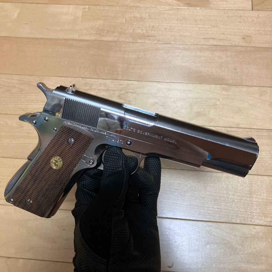 コルトガバメント　COLT Series 70 Nickel Finish