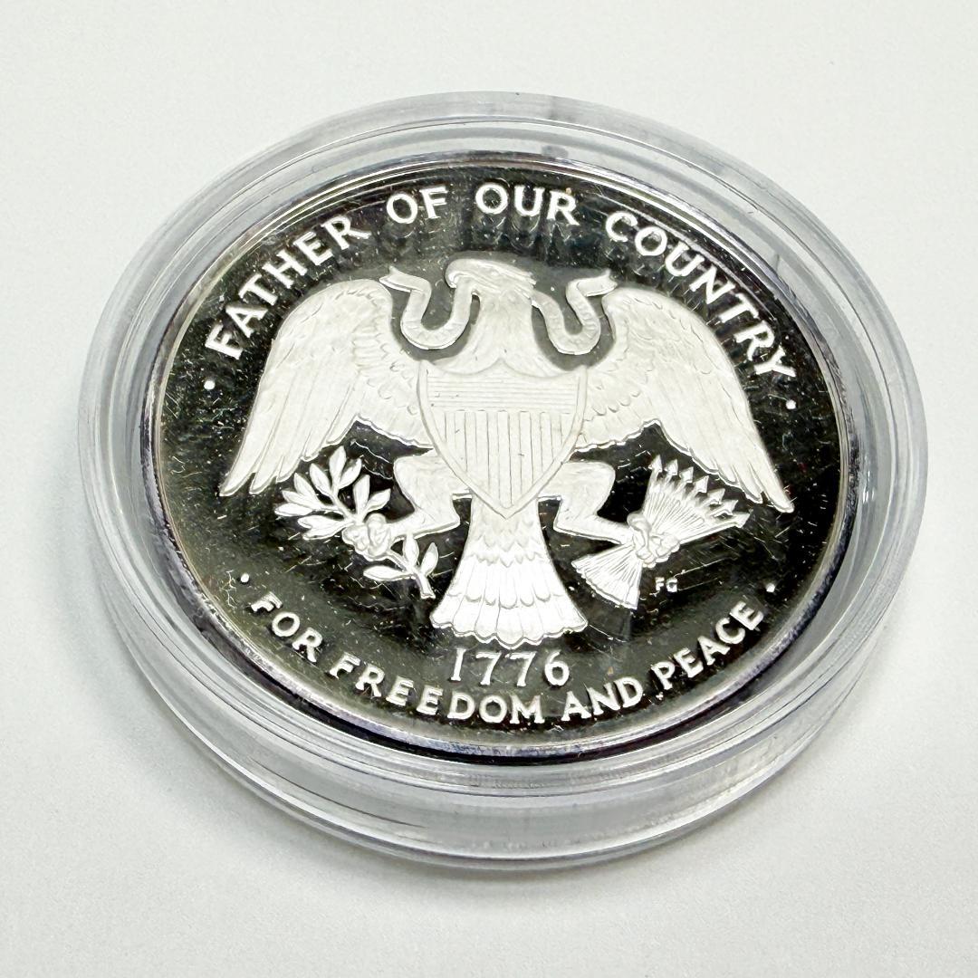 【希少】ワシントン生誕250周年記念 純銀メダル シリアルあり