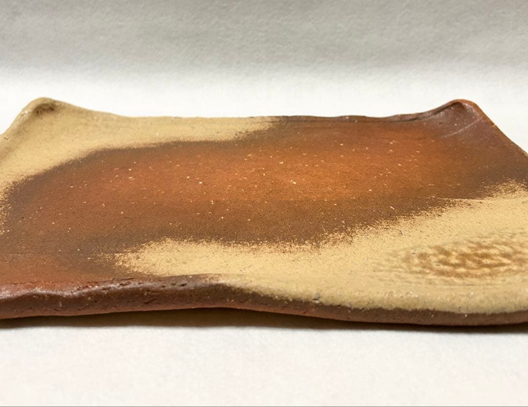 信楽焼 神山易久 長皿 庵窯 陶芸 長方皿 スカーレット 信楽 神山