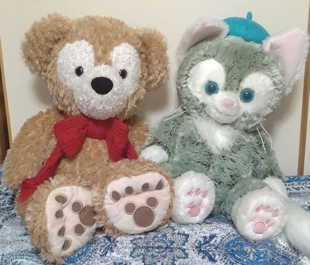 ダッフィー＆ジェラトーニ ぬいぐるみ 約40cm （座位時）