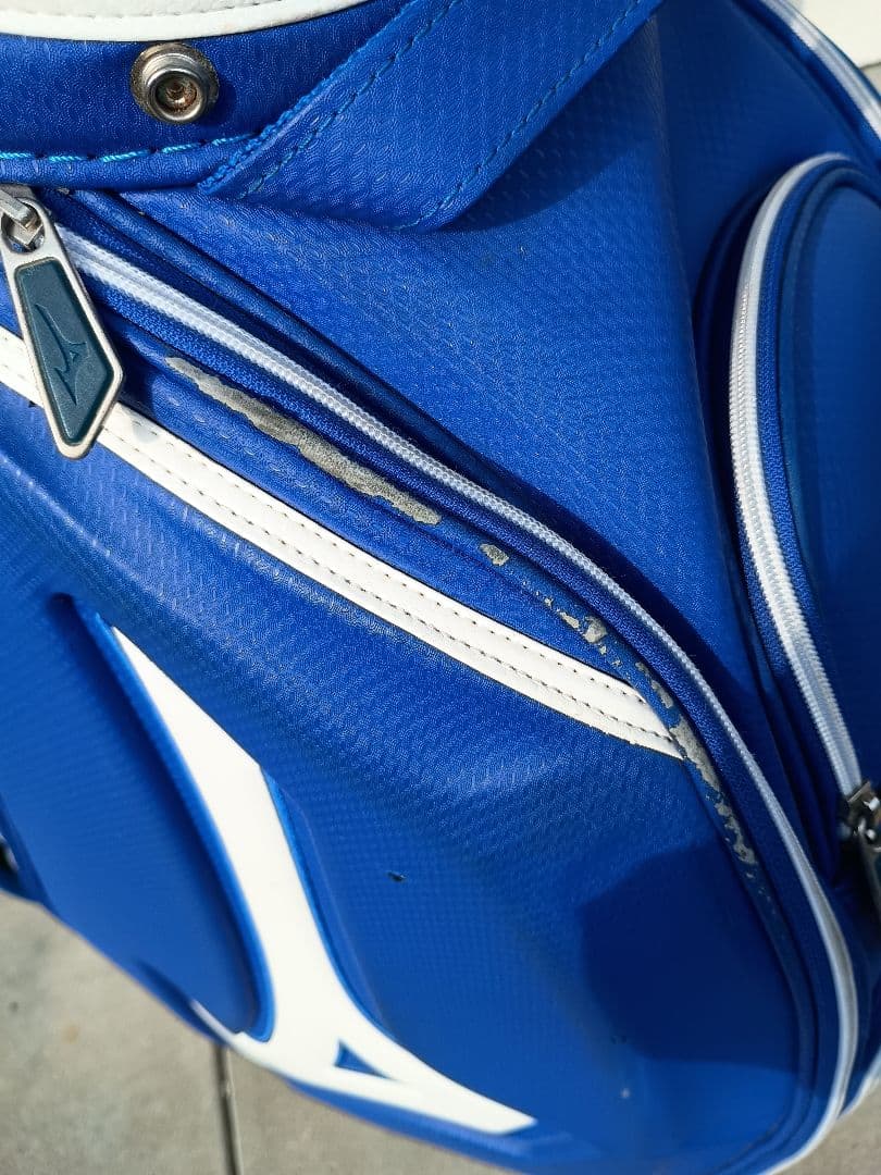 Mizuno キャディバッグ ツアーレプリカ　ホワイト/ブルー