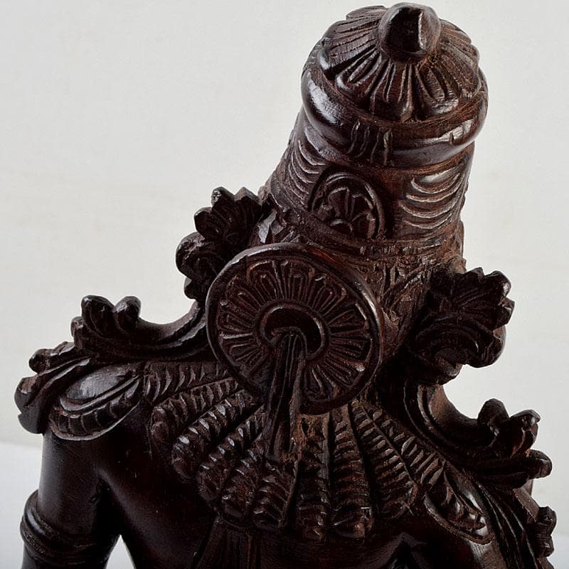 仏教美術　木彫　パールバティ像　置物　N　8904