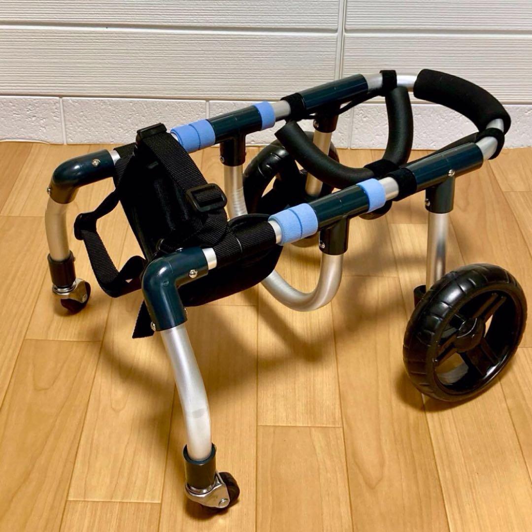 るんページ■小型犬用4輪　犬の車椅子　犬の歩行器　+オプション