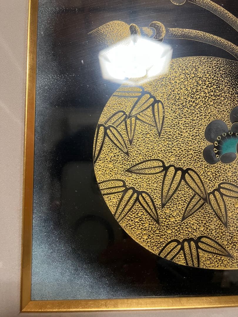 漆芸アート作品 金色と黒色　輪島塗　ひょうたん　瓢箪