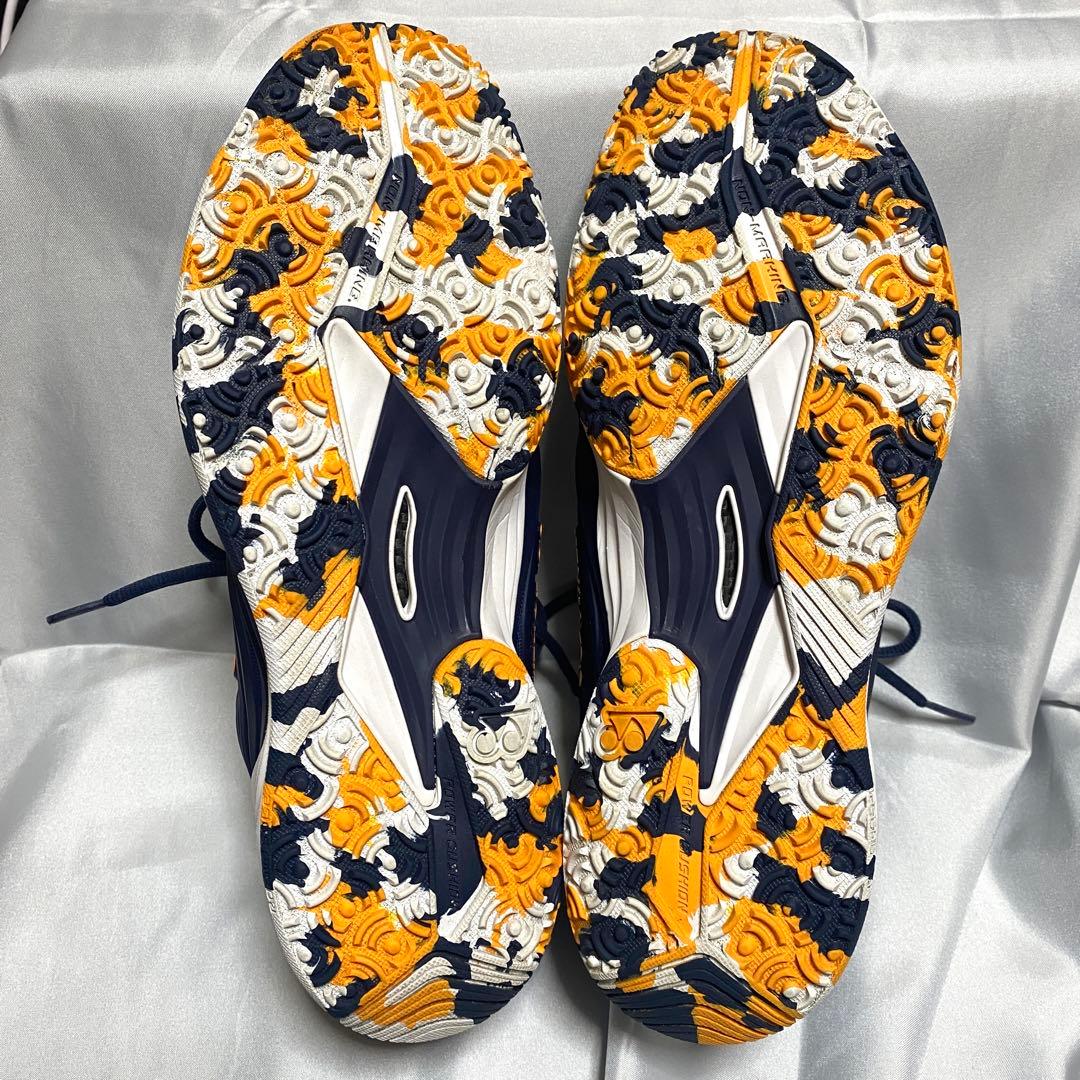 YONEX ヨネックス　27cm テニスシューズ フュージョンレブ5 ネイビー