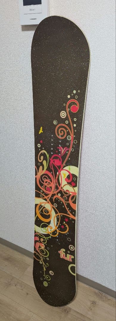 【美品】スノーボード ブラウン ラメ ピンク バッグ付き