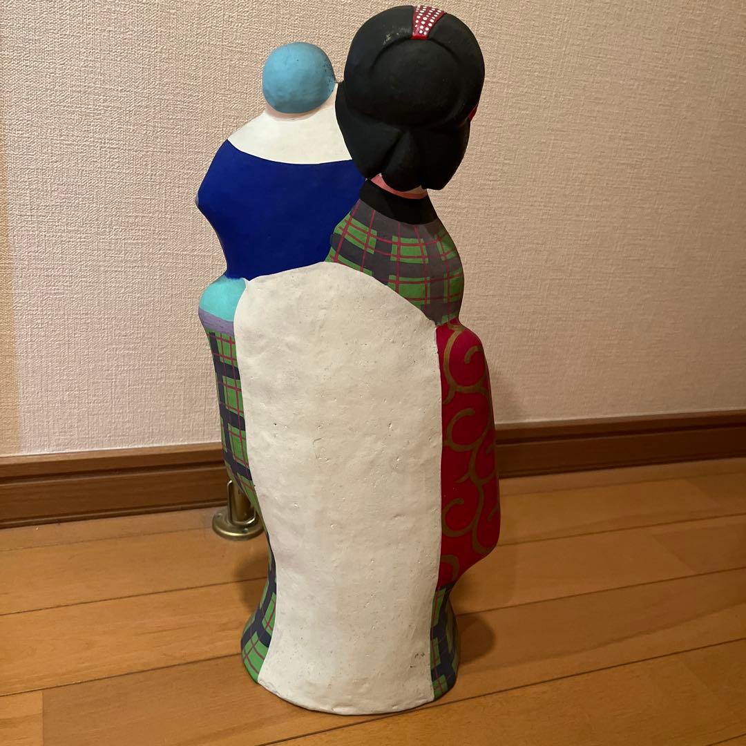 日本人形 女性と子供　郷土玩具