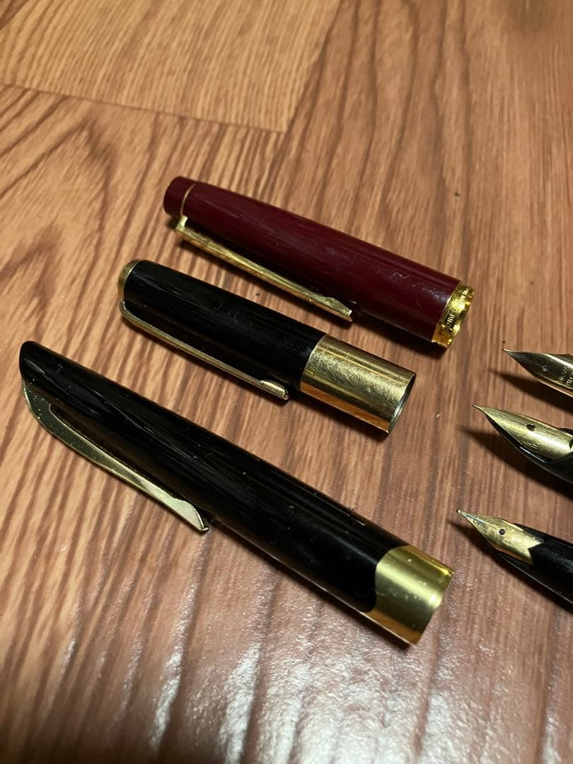 PILOT 万年筆 3本セット ペン先 14K 2本 18K 1本 パイロット