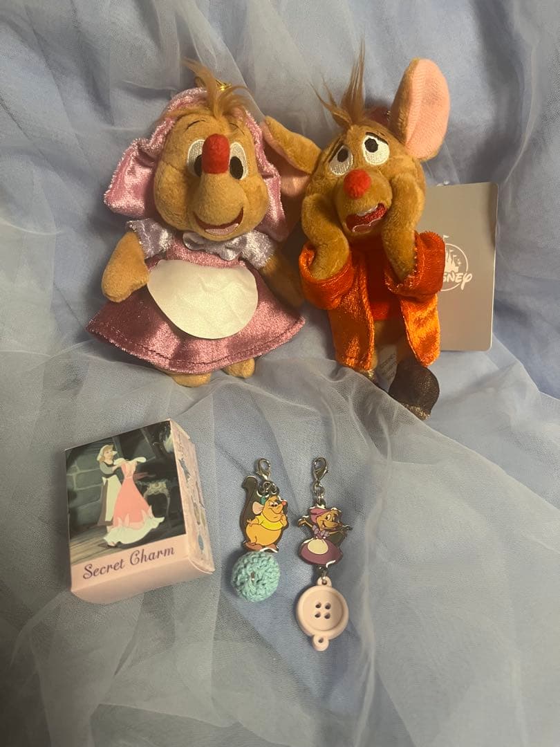 シンデレラ　パーラ　ジャック　ガス　ぬいぐるみキーチェーン　他　ディズニーストア