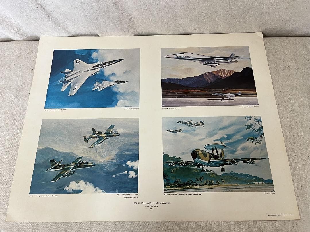 現状！【USAF】 アメリカ空軍イラストなど３点