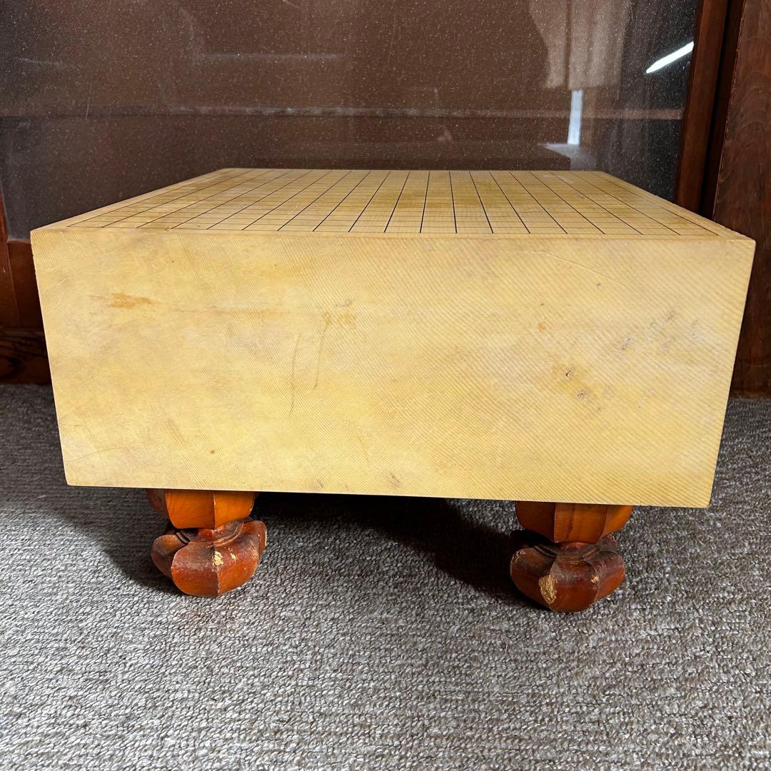 【希少】高級 国産 極厚 約4.8寸 囲碁 本榧 目が繊細 ヘソ 脚付き